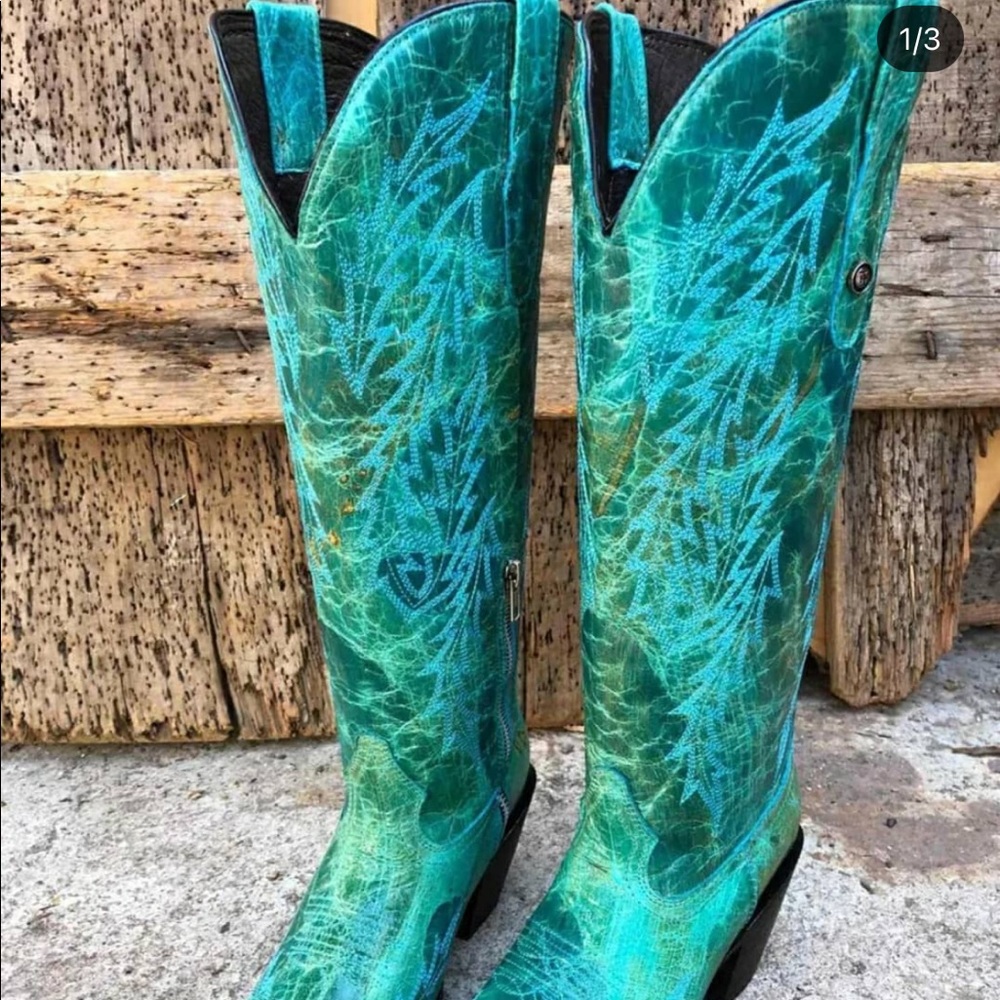 Turquoise Womens Cowboy Boots